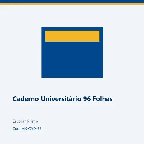 Caderno Universitário 96 Folhas