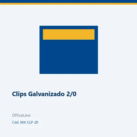 Clips Galvanizado 2/0